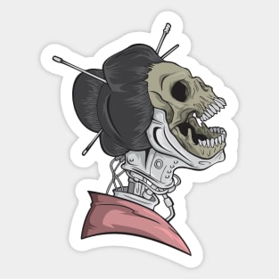 Cyberpunk Geisha Sticker